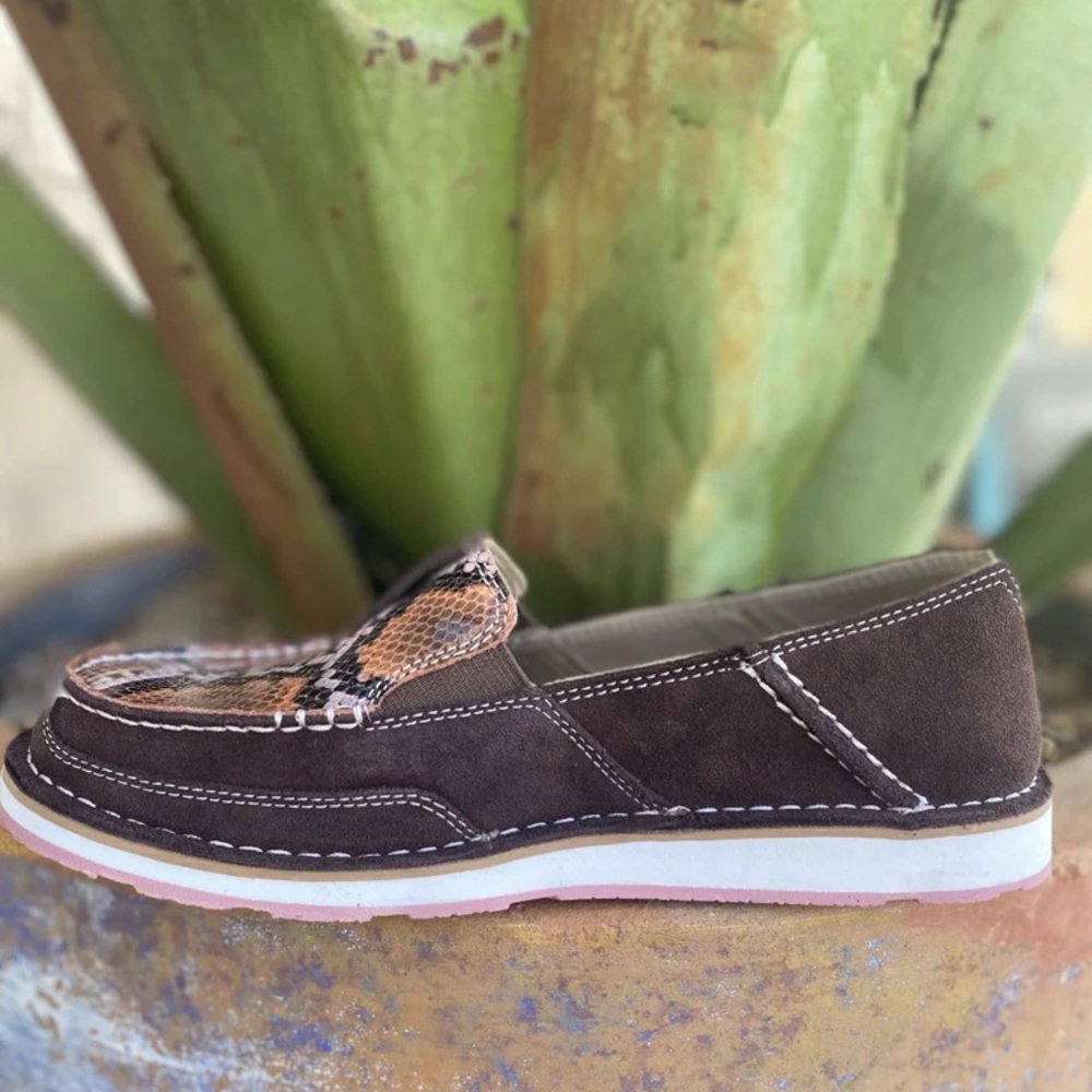 NWT Ariat® Ladies Snake Print and Coffee Bean Cruiser - Picture 7 of 9